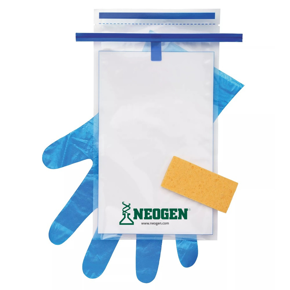 Hydrated-Sponge with 10 mL Neutralizing Buffer and Gloves