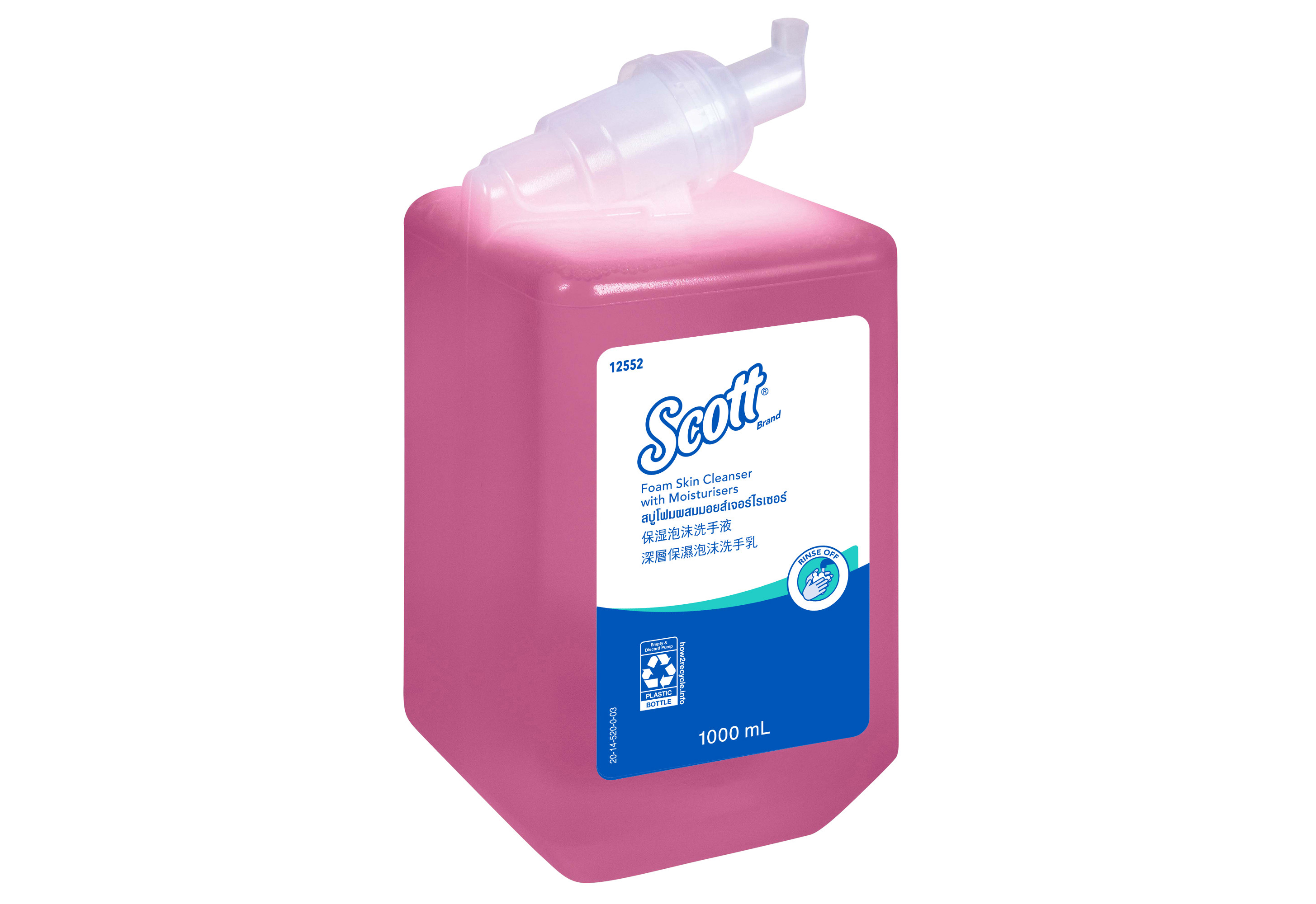 SCOTT® Luxury Foam Skin Cleanser w Moisturizers