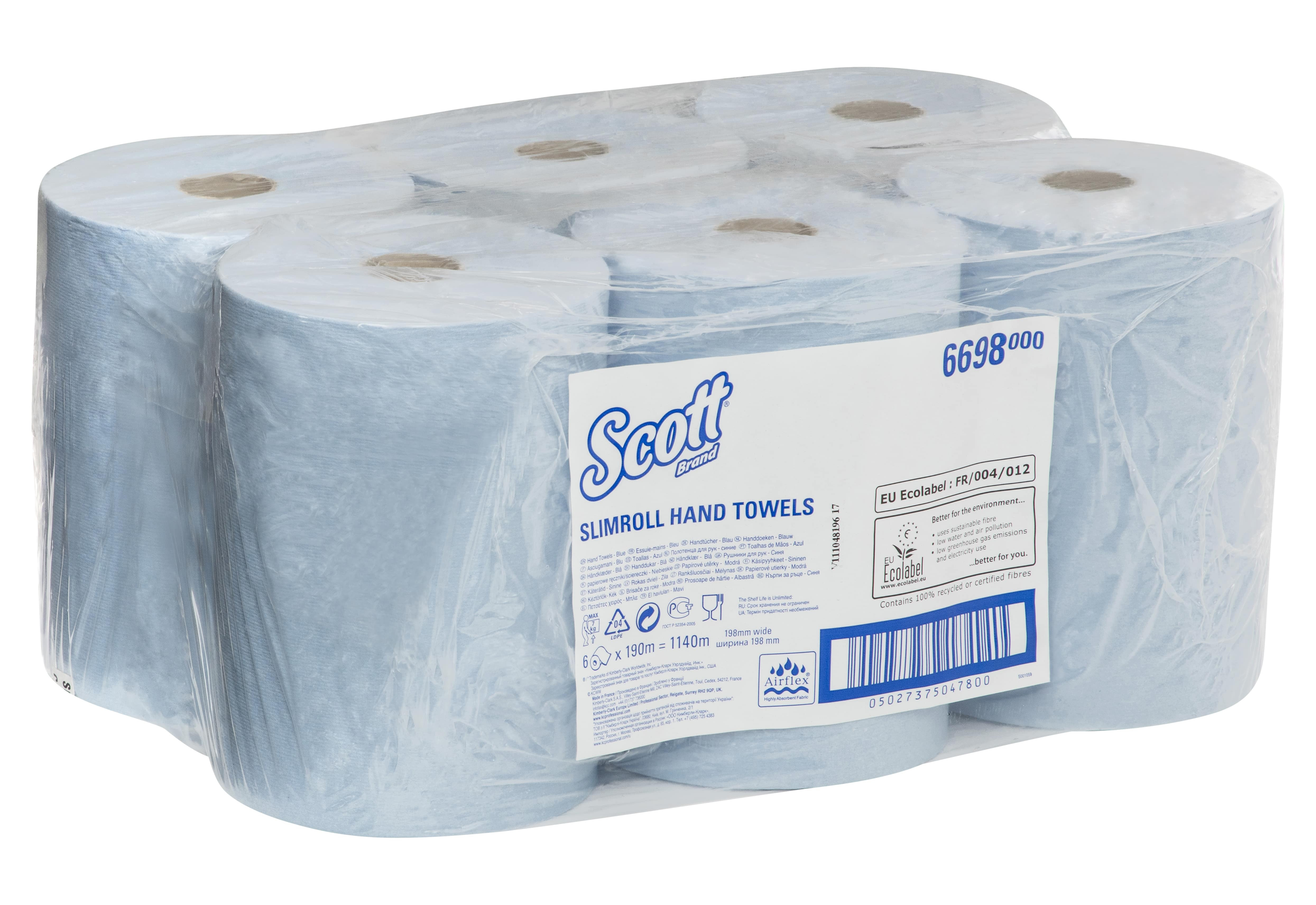 SCOTT® SLIMROLL Towel Blue